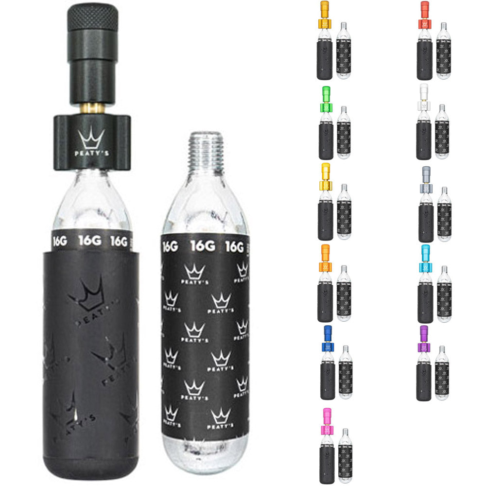 Gonfleur de pneu Co2 Peaty's Holeshot - gravier de route (16g)