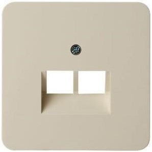 Peha cadre de couverture catv et rnis double crème 4602072