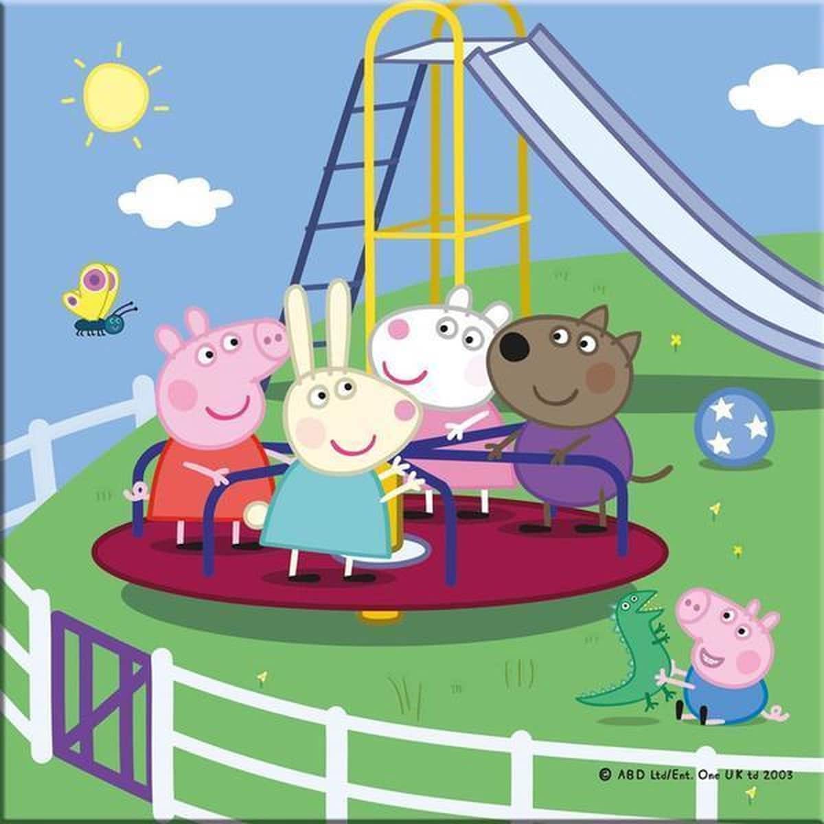 Puzzle pour enfants Dinotoys Peppa Pig 3 x 55 pièces en carton solide