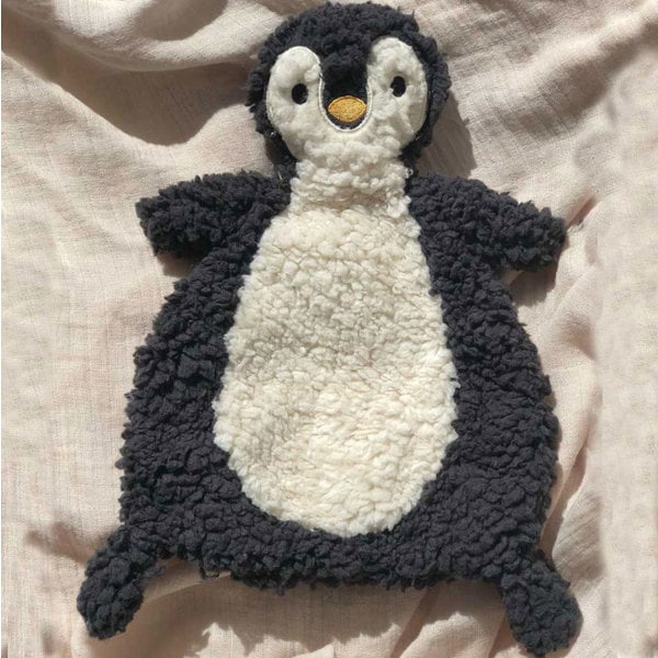 Petú Petú Petú Petú Cut Sherpa Cuddle Tissu Pinguin