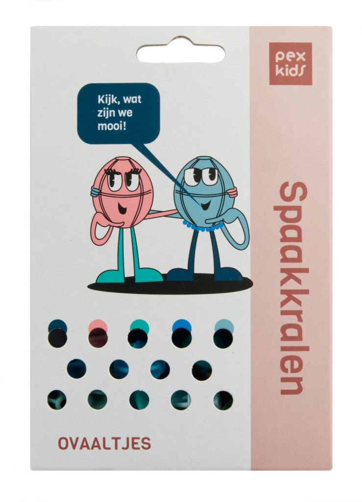 Perles de parole à vélo PEXKIDS BALLEN triés 6 couleurs (30 pièces sur la carte)