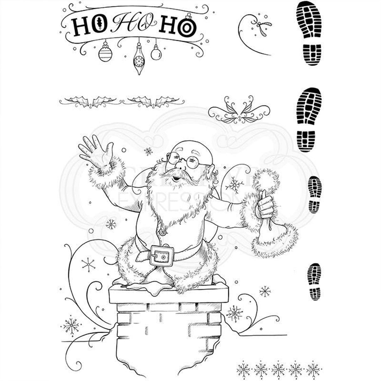 Pink ink designs • clear stempel just be-claus
