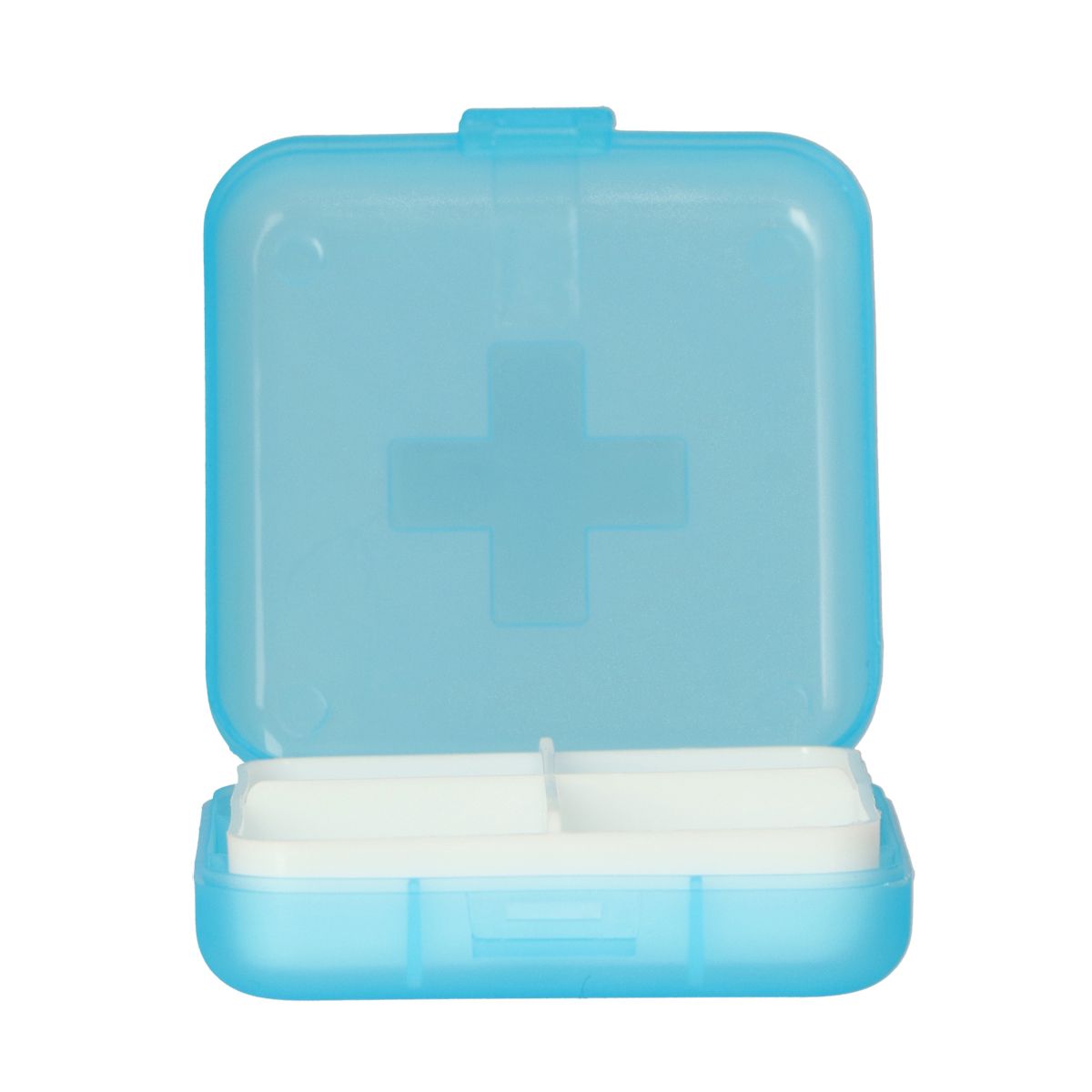 Pilulier Jvdl plus 4 compartiments bleu