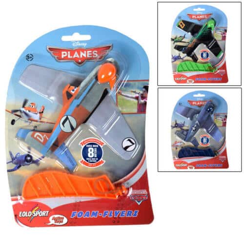 Jonotoys Disney Planes tire un avion sur une carte 3 différentes