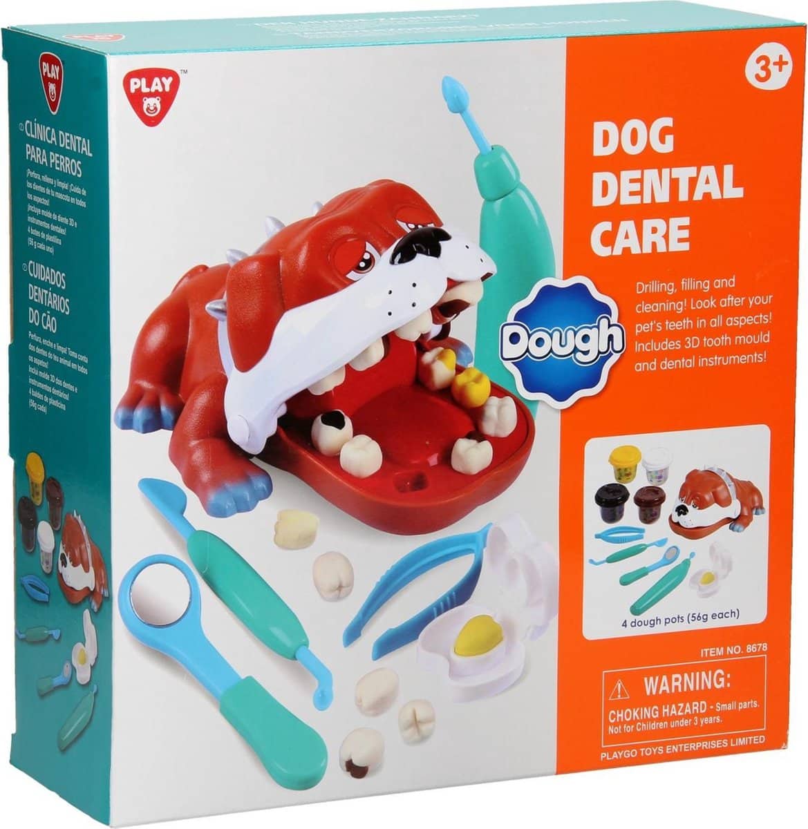 Playgo - ensemble d'argile pour dentiste pour chien