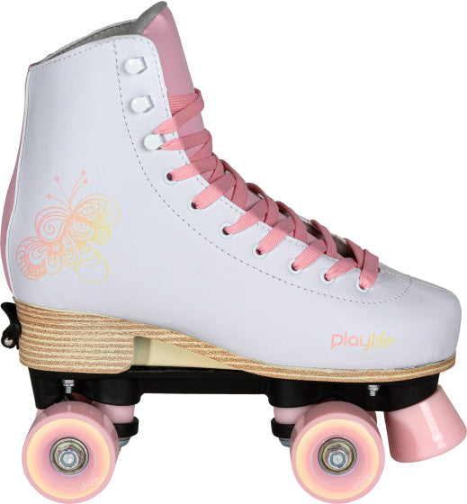 Playlife ajusté à rouleaux réglables Taille rose blanc junior 31 34