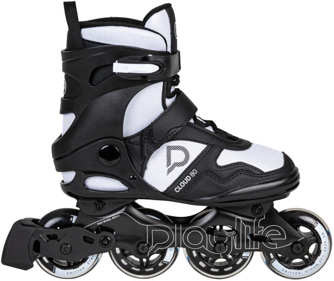 Playlife Cloud Fitness en ligne Skates 82A Black White Taille 43