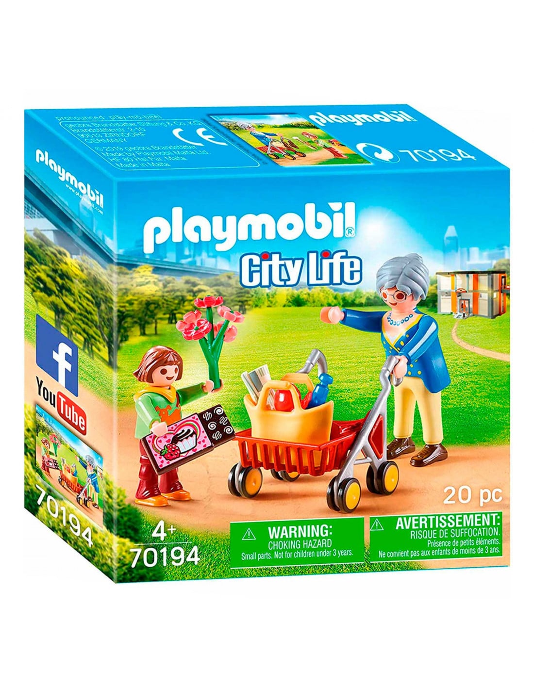 Playmobil – 70194 grand-mère de la vie urbaine avec déambulateur