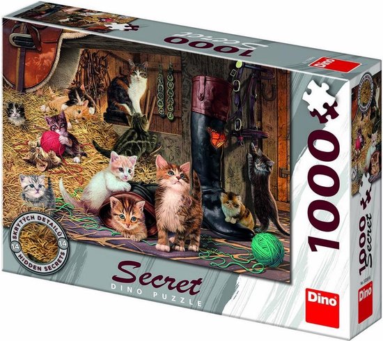 Puzzle Dinotoys - Chatons aux secrets cachés - 1000 pièces