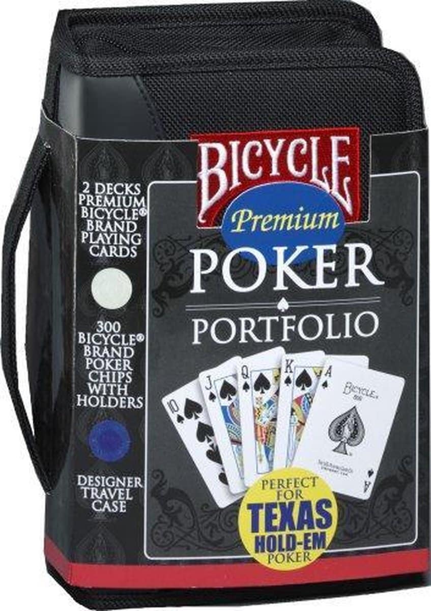 Portefeuille de set de poker Selecta dans un étui de voyage