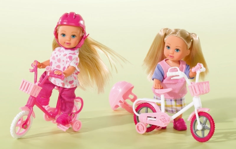 Poupée Evi de différentes marques, premier vélo (2 ass.)