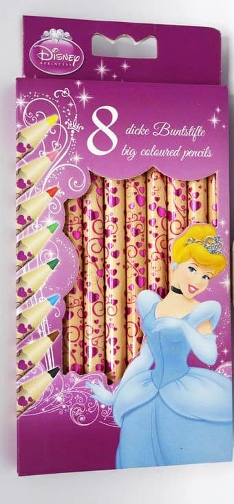 Van der Doelen Disney Princess - crayons de couleur épais