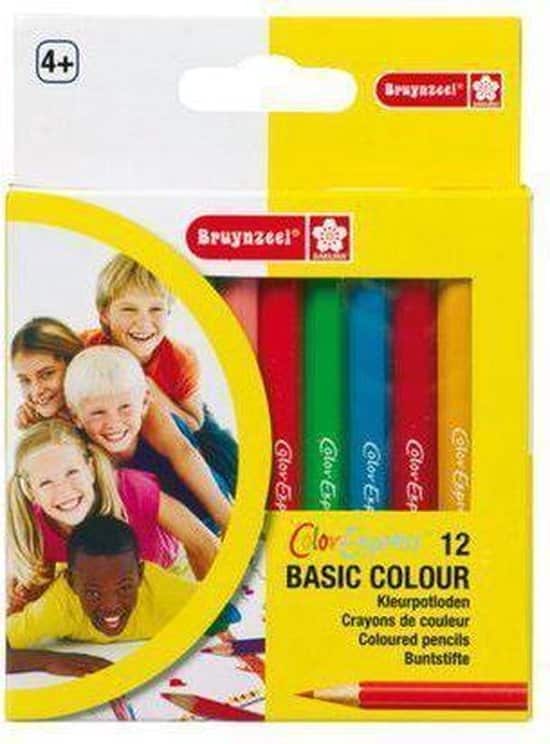 Bruynzeel - lot de 12 mini crayons de couleur