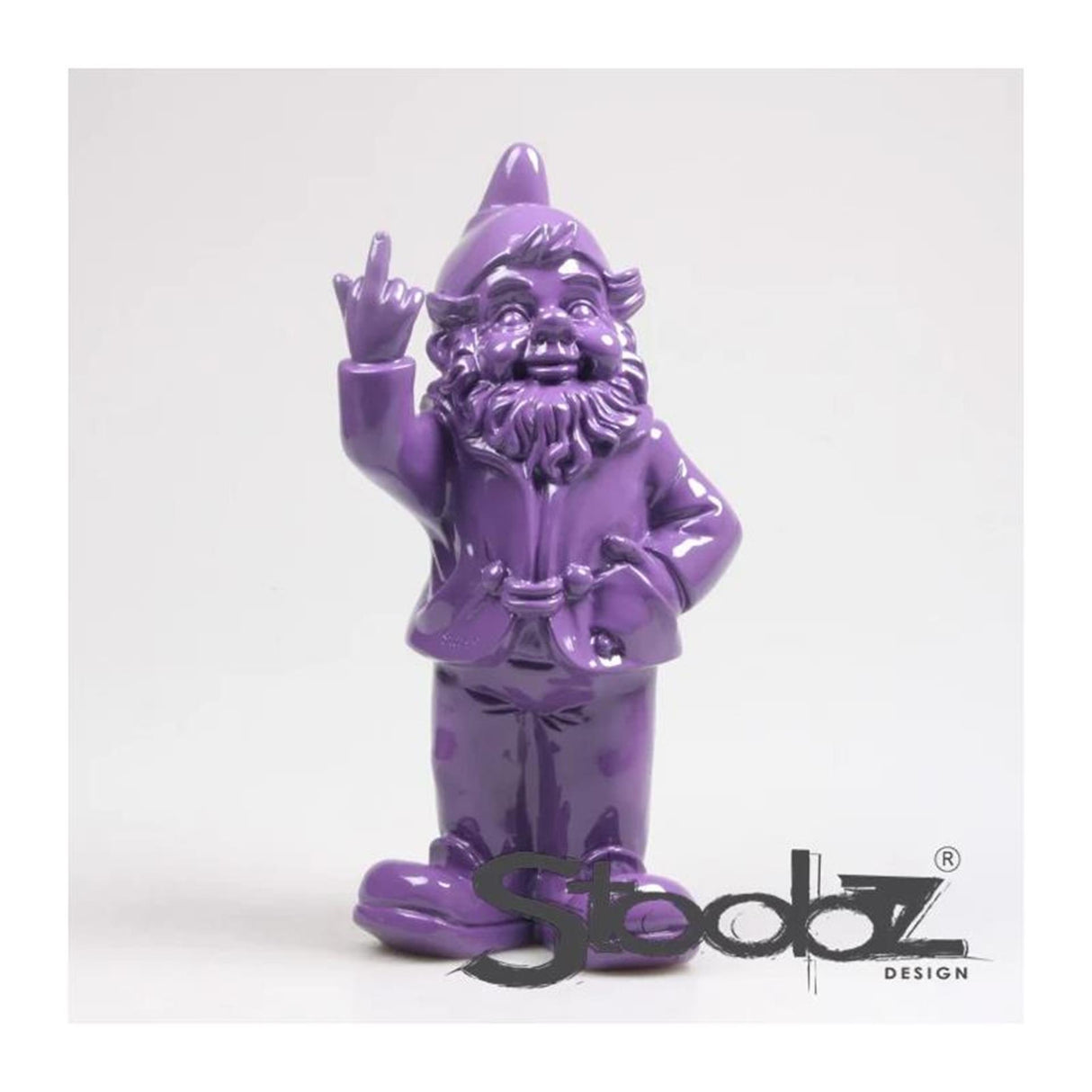 Stoobz design stoobz gnome va te faire foutre violet 32cm