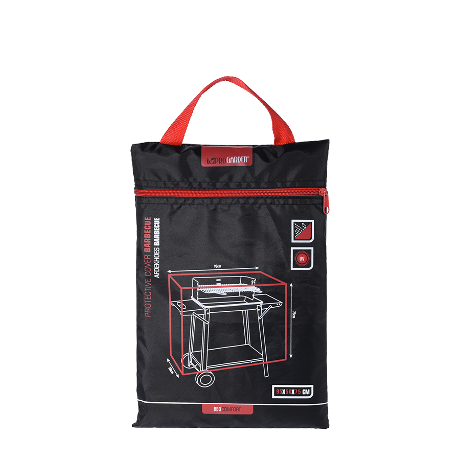 Couvre-barbecue de progarden 95x50x75 cm