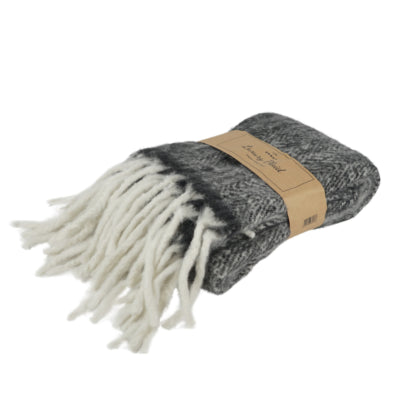 Prenez un plaid polyester gris 130 x170 cm | 10 pièces