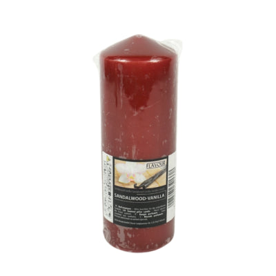 Bougie parfumée santal vanille 6 x 17 cm | 16 pièces