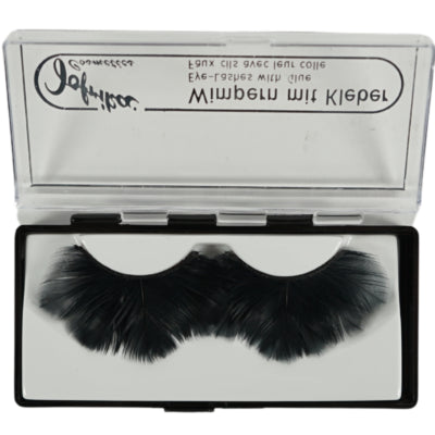 Jofrika cosmétiques cils artificiels plumes noir 9,5 cm b-choice ve500 | 50 pièces