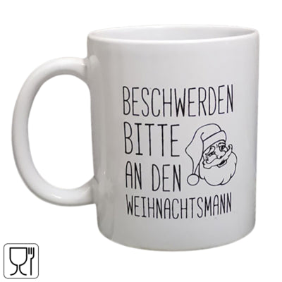 Tasse Weihnachtsmann blanc 350ml | 24 pièces