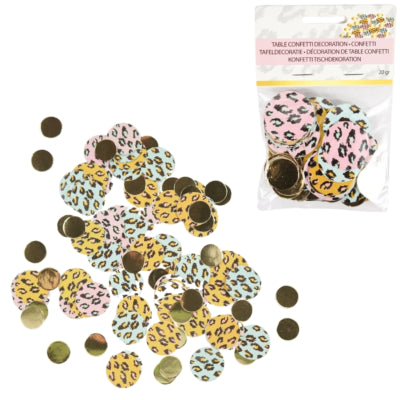 Confettis funky léopard 20 grammes | 48 pièces