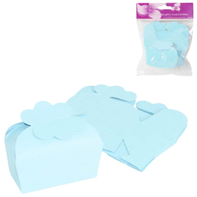 Mini boîte d'emballage cadeau bleue 7,5 cm 5 pièces | 24 pièces