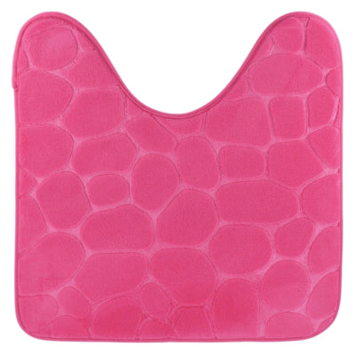 Tapis de toilette fuchsia microfibre 50 x 50 cm | 16 pièces