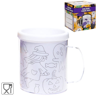 Colorez votre propre tasse d'Halloween 250 ml | 36 pièces