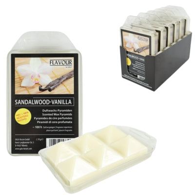 Gala cire fondante pyramide bois de santal vanille 6 pièces | 12 pièces