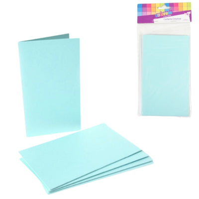 Cartes de menu DIY carton bleu 10 x 17 cm 5 pièces | 24 pièces