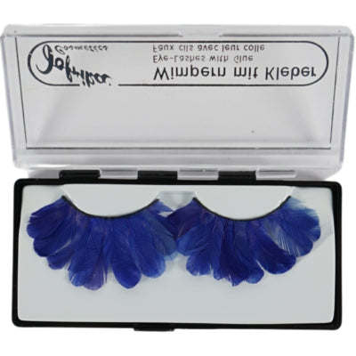 Jofrika cosmétiques cils artificiels plumes bleu 9,5 cm b-choice ve500 | 50 pièces