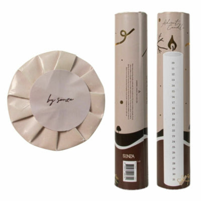 No brand Bougie de l'Avent de Noël blanc senza 25 cm | 6 pièces