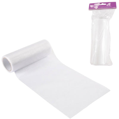 Organza en rouleau blanc 15 cm x 10 m | 24 pièces