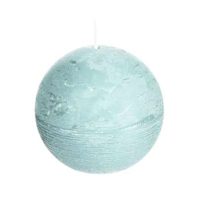 Bougie boule Spaas (r) bleu ciel 8 cm | 12 pièces