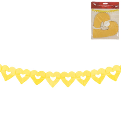 Slinger hart geel 6 m | 24 stuks