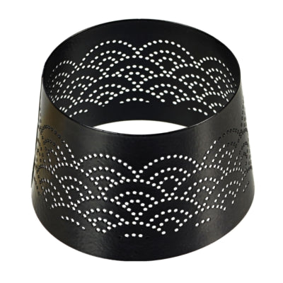 Spaas (r) abat-jour pour bougies dentelle noir 8,5 cm | 36 pièces