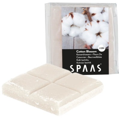 La cire Spaas (r) fond la fleur de coton 6,5 cm | 24 pièces