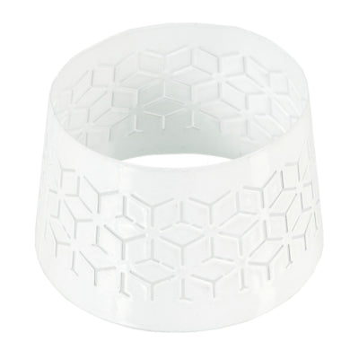 Bouchon Spaas (r) pour bougies géométrique blanc 8,5 cm | 36 pièces