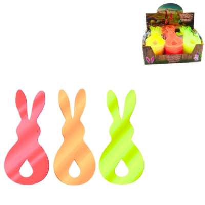 Pendentif lapin de Pâques néon 11 cm 3 assortis | 72 pièces