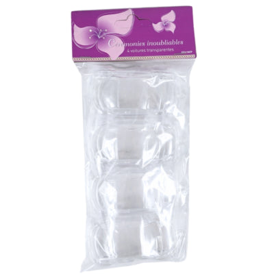 Cintre voiture transparent 8 cm 4 pièces | 48 pièces