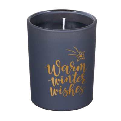 Spaas (r) bougie parfumée en verre vœux d'hiver épices festives 9,5 cm | 6 pièces