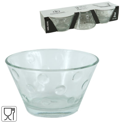 Verre bol Mirel 300 ml lot de 3 | 8 pièces