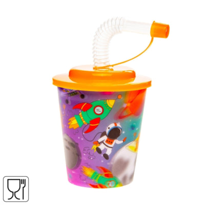 Tasse 3D avec espace paille 250 ml | 24 pièces