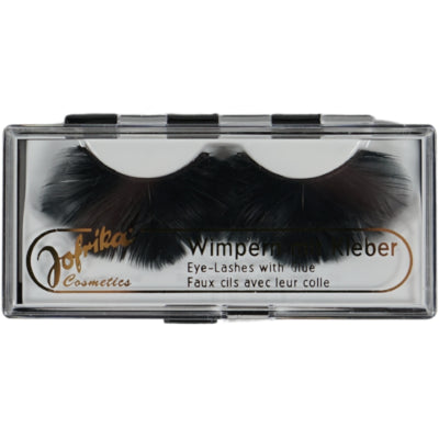 Jofrika cosmétiques cils artificiels plumes noir 9,5 cm b-choice ve500 | 50 pièces
