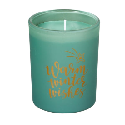 Spaas (r) bougie parfumée en verre souhaits d'hiver brise forestière 9,5 cm | 6 pièces