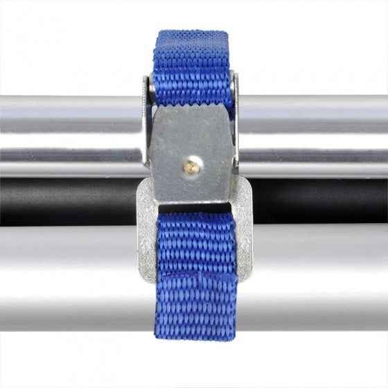 Sangles de vélo de Proplus avec boucle en métal 40 cm bleu 4 pièces
