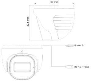 E-vision provision caméra ip dôme 4mpix 12v ir-led 2.8mm - 7900276