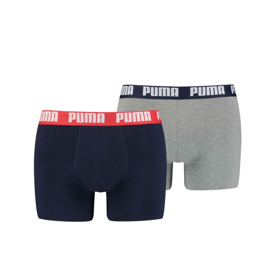 Puma Basic Boxer Men (paquet de 2) Gray Blue Taille xl