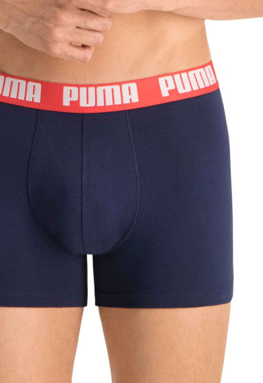 Puma Basic Boxer Men (paquet de 2) Gray Blue Taille L