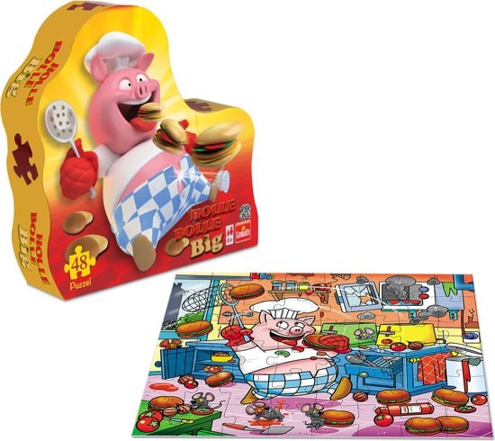 Puzzle Goliath - porcelet creux convexe - 48 pièces