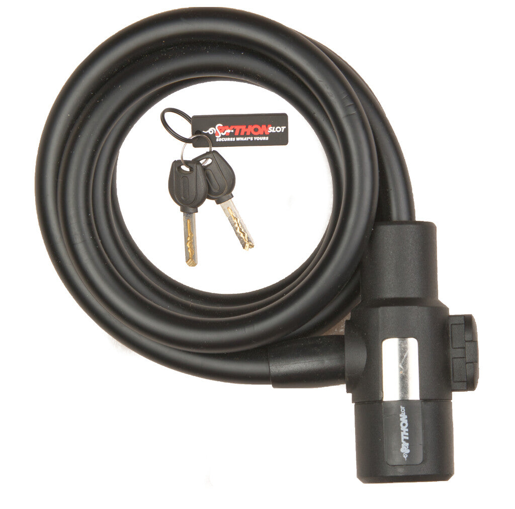 Serrure spirale Python 12mmx150cm, avec support